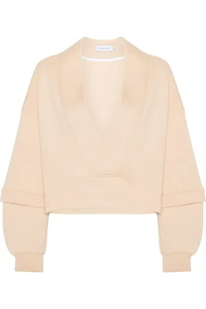 Ioana Ciolacu Sweat en coton mélangé à col v