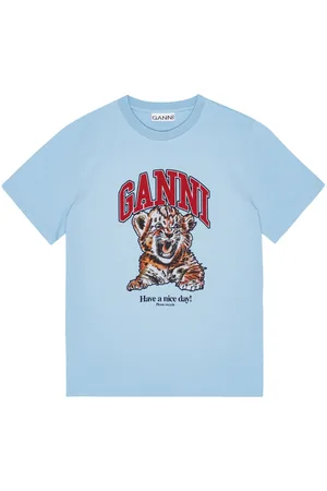 Ganni T-shirt à encolure ronde