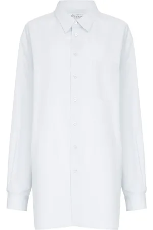 Maison Margiela Chemise en coton à coupe mi-longue