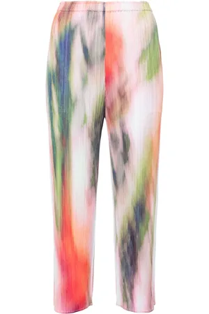 PLEATS PLEASE ISSEY MIYAKE Pantalon Turnip Spinach à design plissé