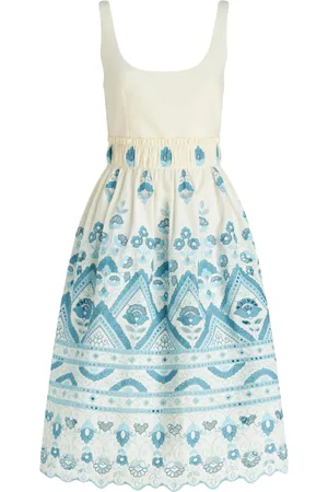 Etro Robe évasée à broderie anglaise