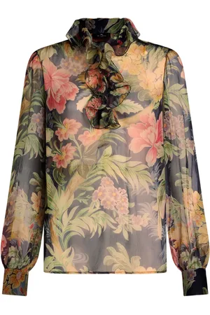 Etro Blouse en soie à fleurs