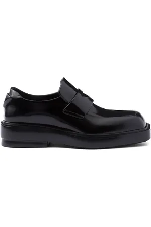 Prada Mocassins en cuir à plaque logo