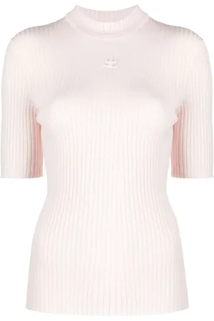 Courrèges Pull à logo brodé