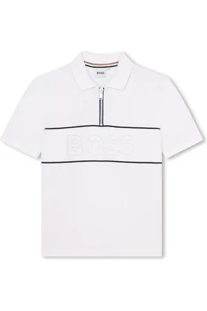 HUGO BOSS Polo en coton stretch à logo brodé
