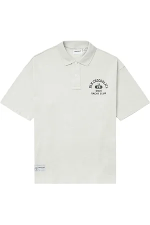 Chocoolate Polo en coton à logo imprimé
