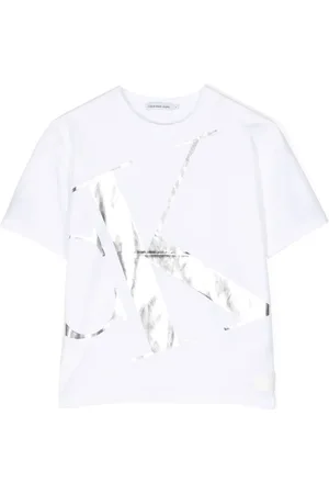 Calvin Klein T-shirt à logo métallisé