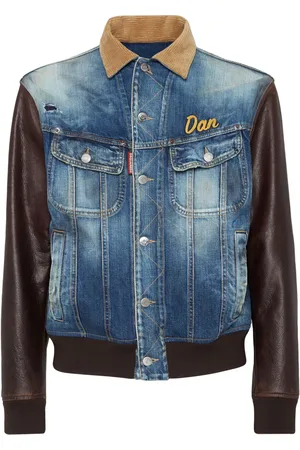 Dsquared2 Veste en jean à design patchwork