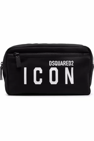 Dsquared2 Trousse de toilette zippée à logo imprimé