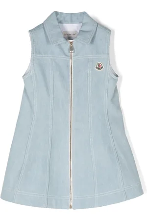 Moncler Robe courte en jean à patch logo