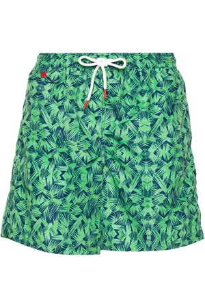 Kiton Short de bain à logo brodé