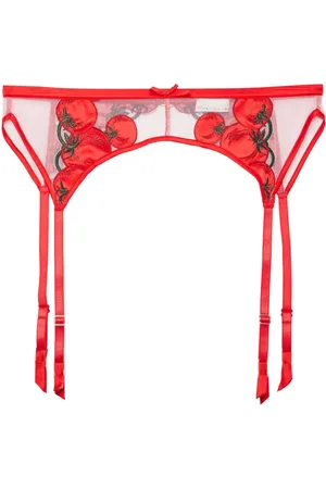 FLEUR DU MAL Porte-jarretelles Pomodoro à broderies