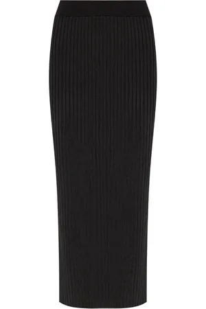 Jil Sander Jupe mi-longue à design nervuré