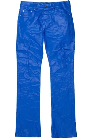 Purple Brand Pantalon droit à patch logo