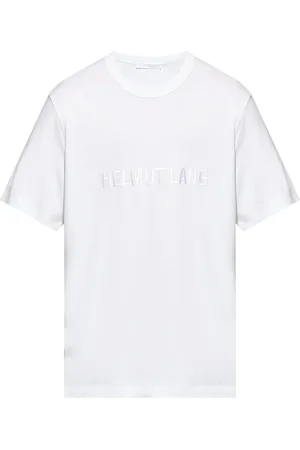 Helmut Lang T-shirt en coton à logo brodé