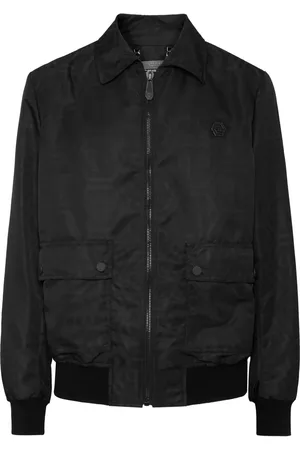 Philipp Plein Veste bomber à logo en jacquard