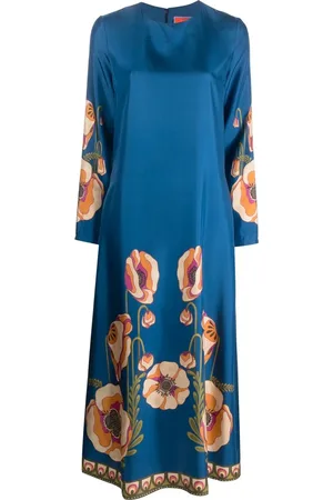 La DoubleJ Robe fleurie à manches longues