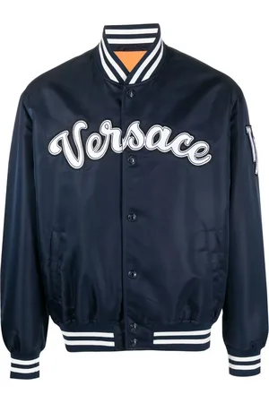 VERSACE Veste bomber à logo appliqué