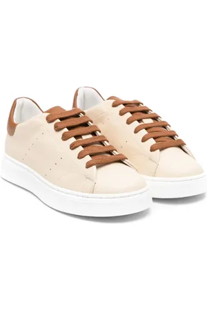 COLORICHIARI Baskets en cuir à logo embossé