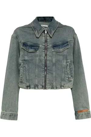 Izzue Veste en jean à fermeture zippée