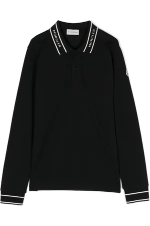 Moncler Polo à logo en intarsia