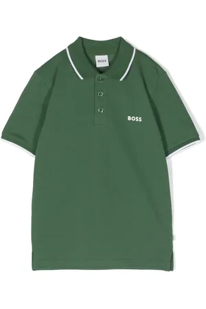 HUGO BOSS Polo en coton à logo imprimé