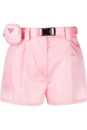 Prada Short à taille ceinturée à pochette