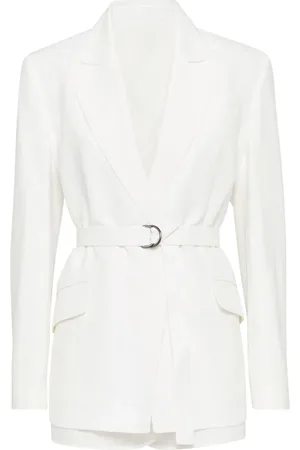 Brunello Cucinelli Blazer à ornements métalliques