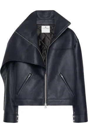 Courrèges Veste oversize en cuir