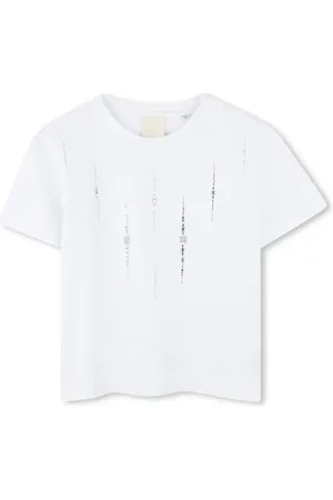 Givenchy T-shirt en coton à ornements strassés