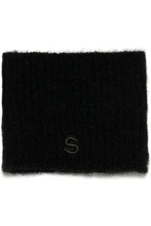 SACAI écharpe à logo brodé