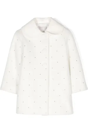 MONNALISA Manteau feutré à ornements strassés