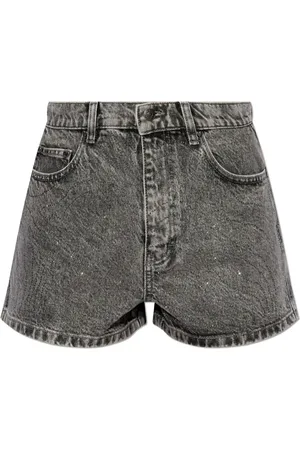 ROTATE Short en jean à effet délavé