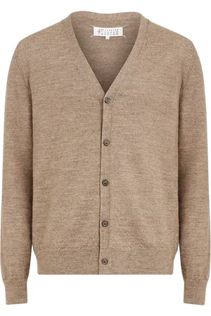 Maison Margiela Cardigan en maille fine à coudières