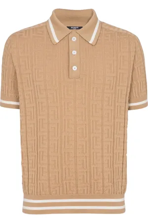 Balmain Polo à logo en jacquard