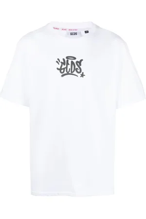 GCDS T-shirt en coton à imprimé graffiti