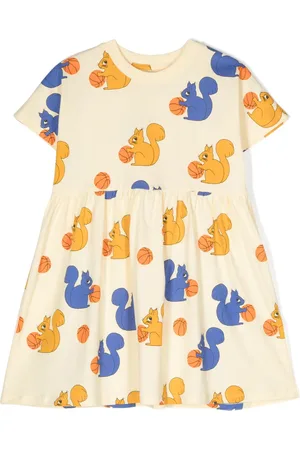 Mini Rodini Robe imprimée Squirrels