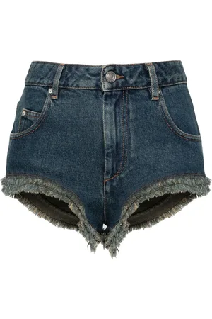 Isabel Marant Short en jean à bords francs
