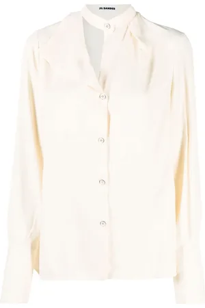 Jil Sander Blouse à col asymétrique