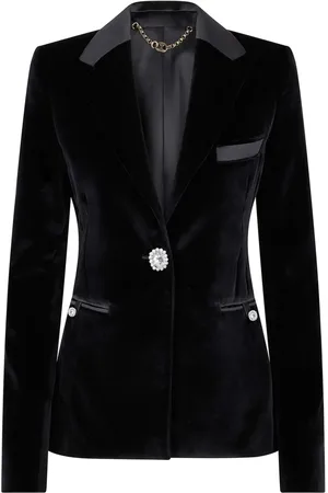 Paco rabanne Blazer à détail de patch brodé