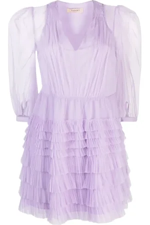 Twin-Set Robe courte à superposition en tulle