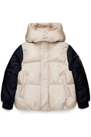 Maison Margiela Doudoune bicolore à logo appliqué