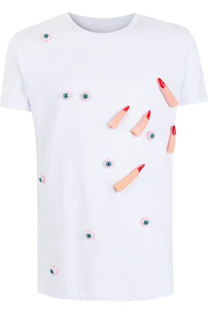 AMIR SLAMA T-shirt en coton à appliqué