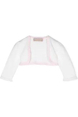 LA STUPENDERIA Cardigan crop à volants