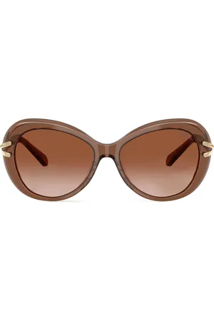 Swarovski Lunettes de soleil transparentes à ornements en cristal