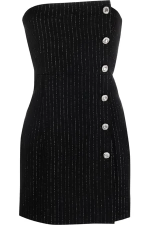 Alessandra Rich Robe courte à fines rayures