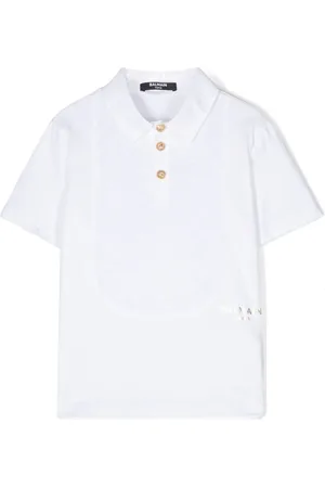 Balmain Polo à logo en jacquard