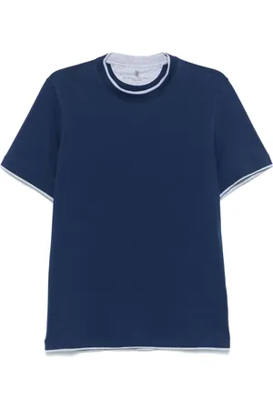 Brunello Cucinelli T-shirt à effet superposé