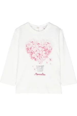 MONNALISA T-shirt en coton à imprimé graphique