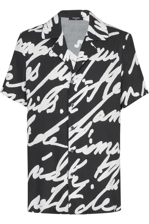 Balmain Chemise à slogan imprimé